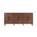 Crestview Collection Hawthorne Estate 74" x 16" x 34" 6-Door Traditional Brown Wood Parkway Pine Sideboard - CVFZR2175