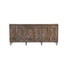 Crestview Collection Highland Park 90" x 17" x 40" 6-Door Transitional Brown Wood Sideboard - CVFNR906