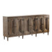 Crestview Collection Highland Park 90" x 17" x 40" 6-Door Transitional Brown Wood Sideboard - CVFNR906