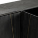 Crestview Collection Mosley 72" x 16" x 32" 4-Door Modern Black and Gold Wood And Metal Sideboard - CVFNR755