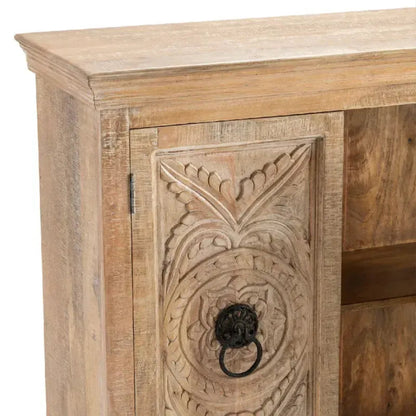 Crestview Collection Nottingham 71" x 15" x 39" 4-Door Rustic Wood Wood Sideboard - CVFNR824