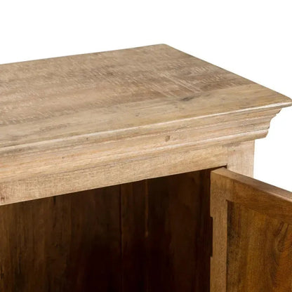 Crestview Collection Nottingham 71" x 15" x 39" 4-Door Rustic Wood Wood Sideboard - CVFNR824