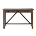 Crestview Collection Pembroke 50" x 24" x 30" 3-Drawer Rustic Plantation Recycled Pine Accent Desk In Tavern Finish - CVFVR8126