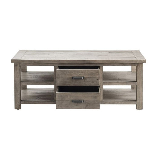 Crestview Collection Pembroke 50" x 30" x 19" Rustic Wood 2-Drawer Rectangle Plantation Recycled Pine Cocktail Table - CVFVR8025