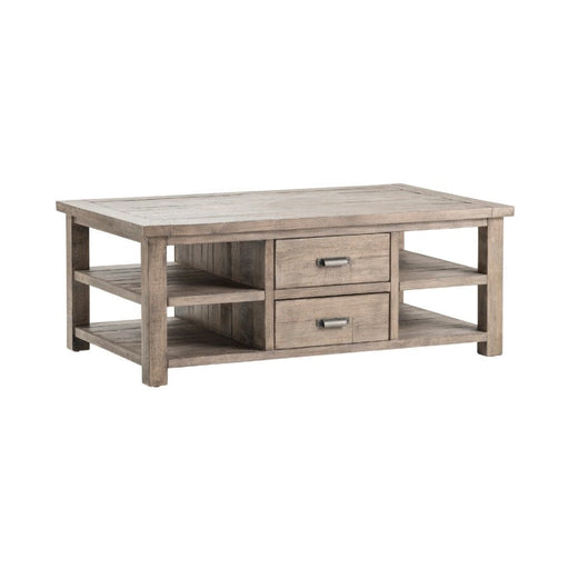 Crestview Collection Pembroke 50" x 30" x 19" Rustic Wood 2-Drawer Rectangle Plantation Recycled Pine Cocktail Table - CVFVR8025