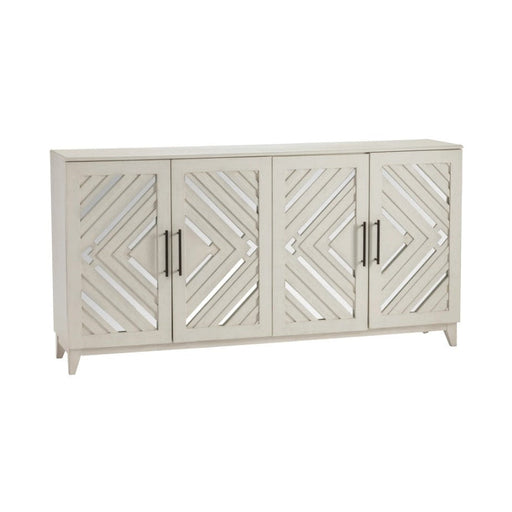 Crestview Collection Phoebe 72" x 16" x 37" 4-Drawer Traditional White Wood Sideboard - CVFVR8229