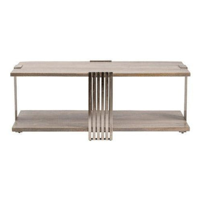 Crestview Collection Pleasant Hill 51" x 31" x 20" Occasional Metal And Wood Cocktail Table - CVFNR862