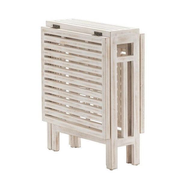Crestview Collection Savannah 52" x 25" x 30" Traditional Wood Gate Leg Small Folding Dining Table