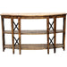 Crestview Collection Sutton Creek 54" x 18" x 32" Occasional Metal And Wood Console Table In Brown Wood Finish - CVFNR871