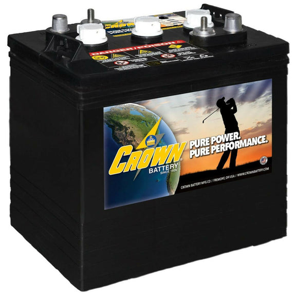 Crown 6V Golf Cart Battery CR-205 6V/205Ah 6 Pack, 36V - CR-205 - x6