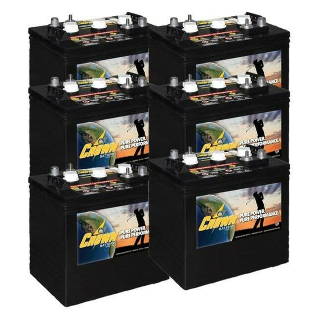 Crown 6V Golf Cart Battery CR-205 6V/205Ah 6 Pack, 36V - CR-205 - x6