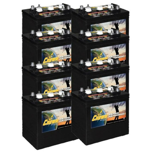 Crown 6V Golf Cart Battery CR-205 6V/205Ah 8 Pack, 48V - CR-205-8x