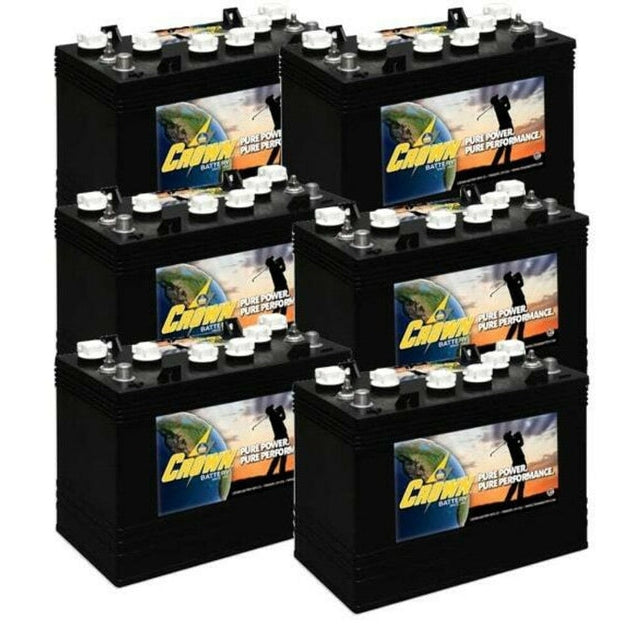 Crown Battery CR-GC150 12Volt/150Ah 6 Pack, 72V - CG-GC150-6x