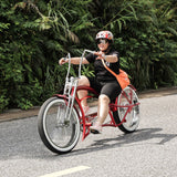 Tracer 26" Scorpion Pro DTS Stretch Chopper Cruiser Bike - MB-SP-PDTS-WHT