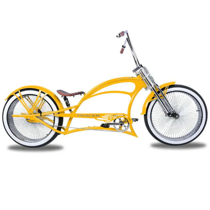 Tracer 26" Scorpion Pro DTS Stretch Chopper Cruiser Bike - MB-SP-PDTS-WHT