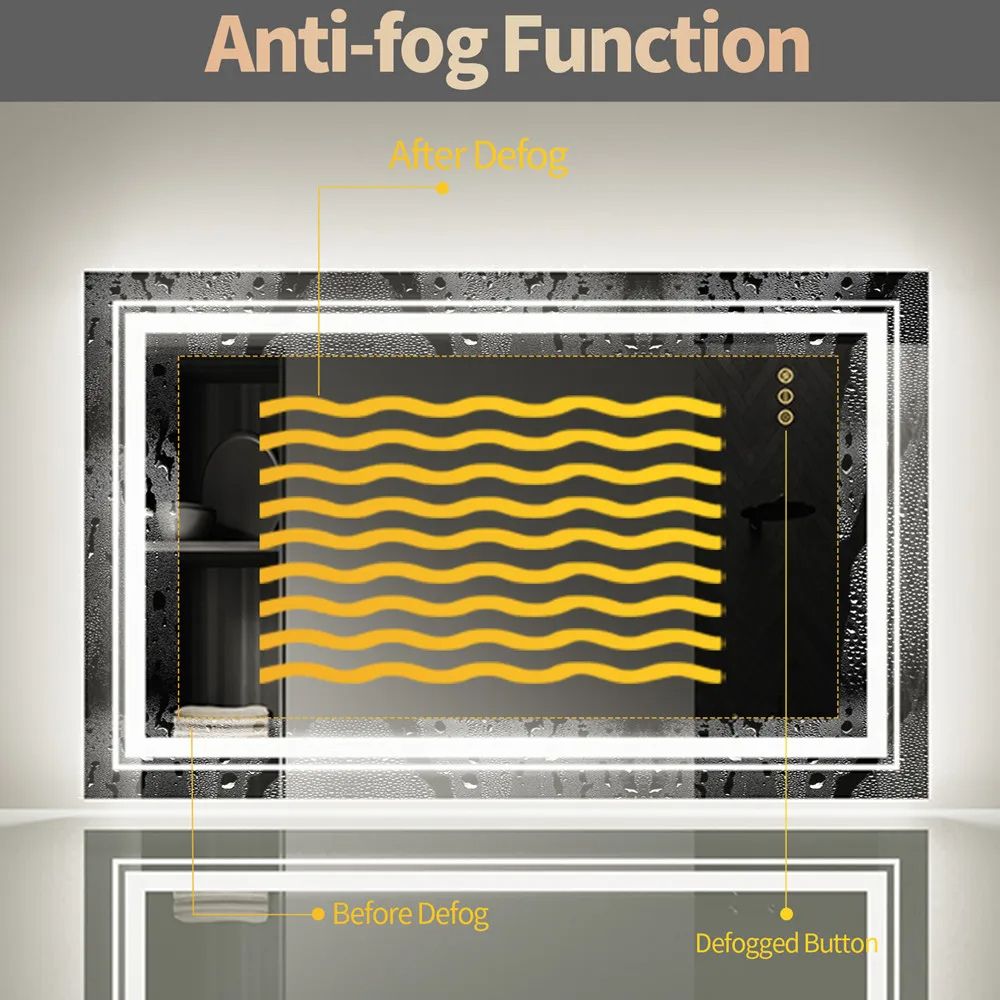 Crystal Radiance LED Mirror - Procure Décor