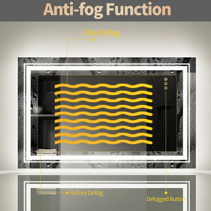 Crystal Radiance LED Mirror - Procure Décor