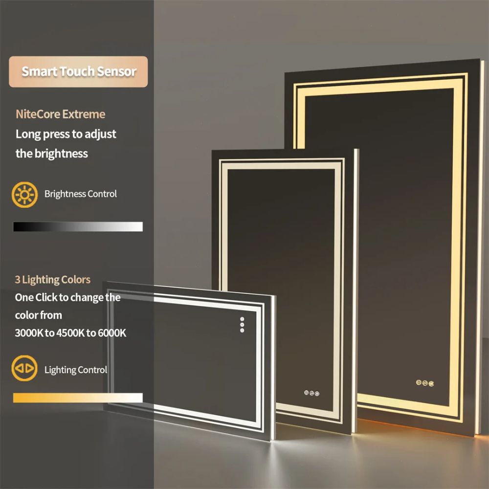 Crystal Radiance LED Mirror - Procure Décor
