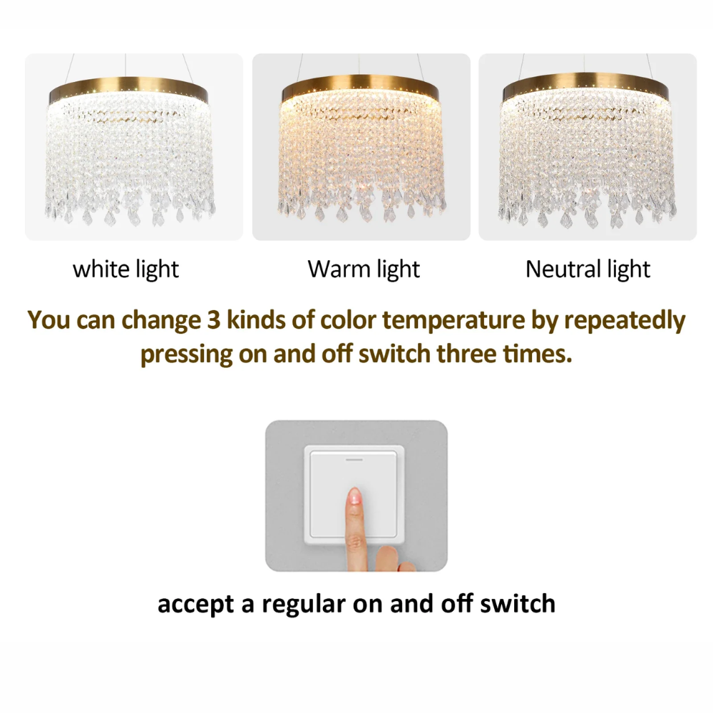 CrystalLumin Ceiling Pendant - Procure Décor