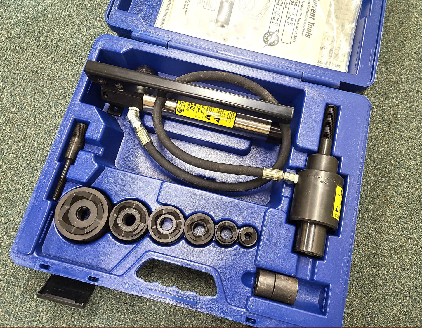 Current Tools  Standard Hydraulic Knockout Set - New Surplus - Current Tools 152
