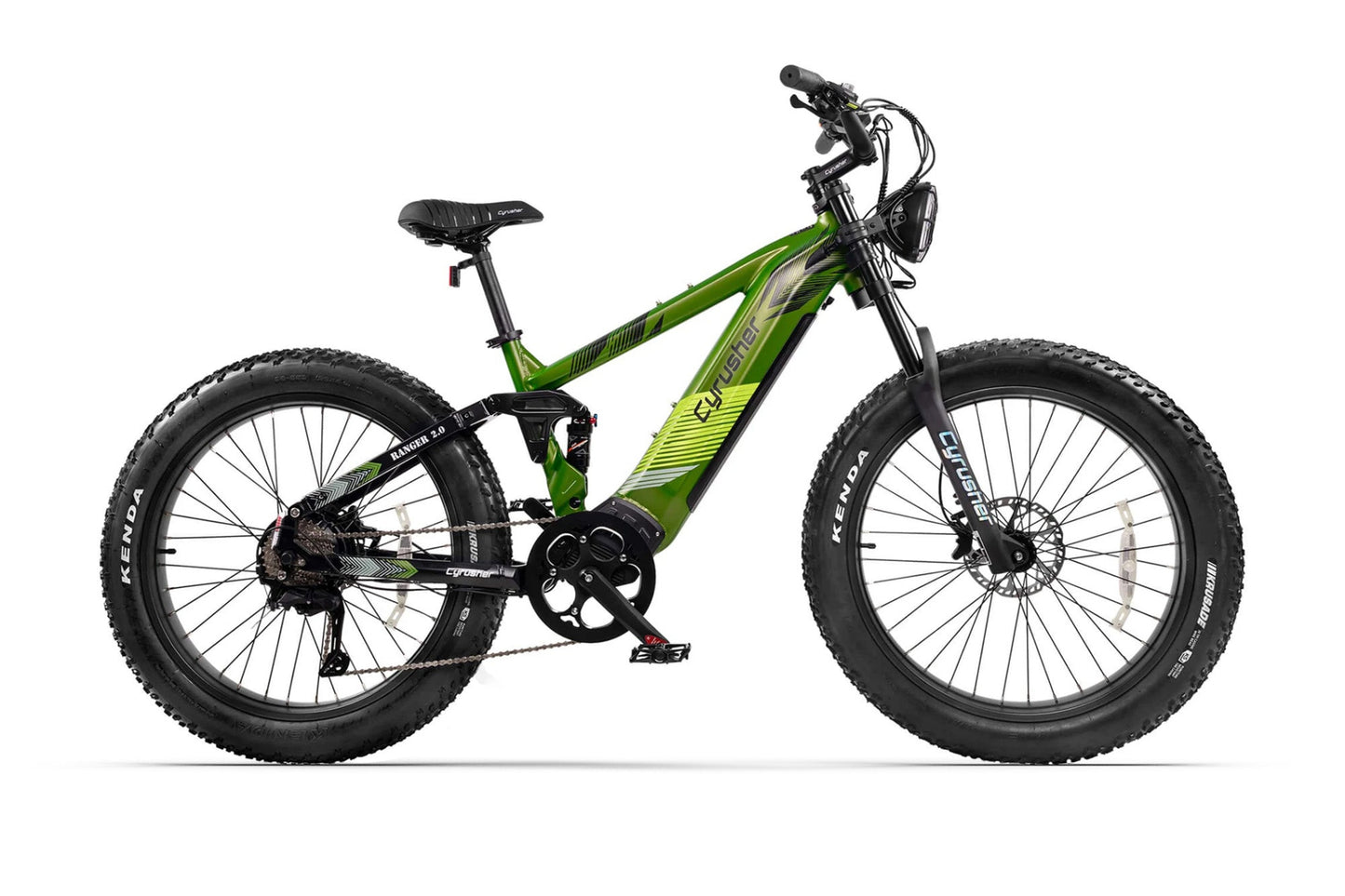 Cyrusher Ranger 2.0 Step-Over Full-Suspension E-Bike - US-RNGR2.0-WH