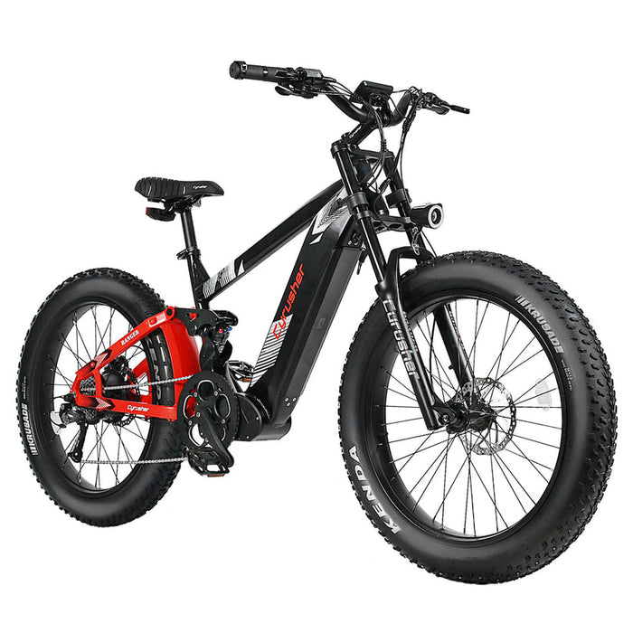 Cyrusher Sport Ranger Mountain All Terrain Air Shock Full Suspension Electric Bike