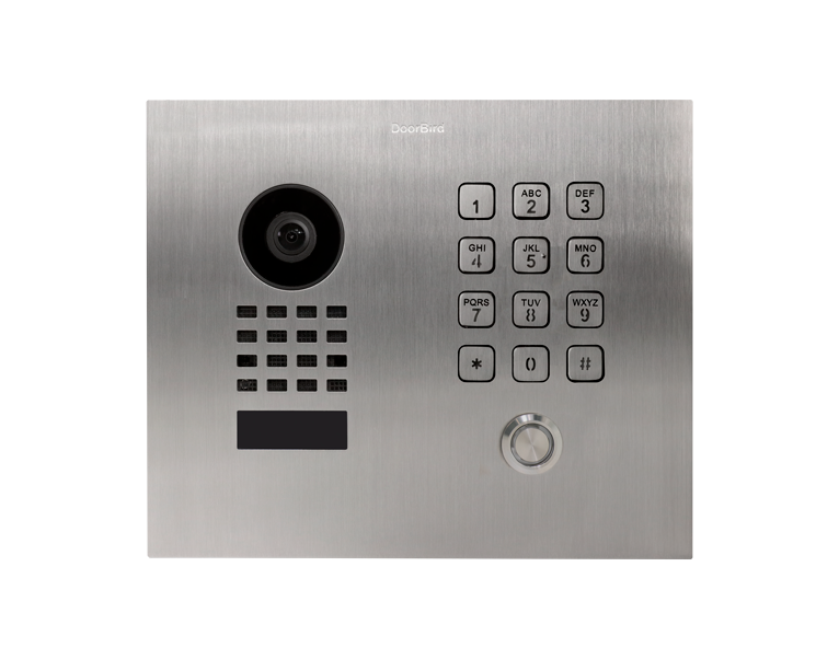 DoorBird D1101KH Classic Flush-Mount IP Video Door Station, 1 Call Button in  Stainless Steel V2A