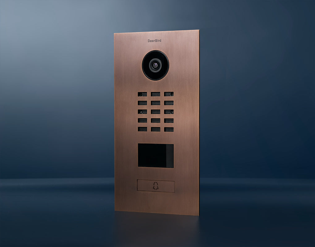 DoorBird D2101V IP Video Door Station, 1 Call Button in Bronze