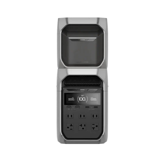 Aurora Generators Plus Solar Generator + EcoFlow Delta 3 Smart Extra Battery - EFDELTA3P-D3EB