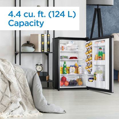 Danby - 4.4 CF All Refrigerator, Auto Defrost, Glass Cantilever Shelves, ESTAR Refrigerators - DAR044A4BSLDD