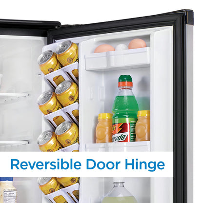 Danby - 4.4 CF All Refrigerator, Auto Defrost, Glass Cantilever Shelves, ESTAR Refrigerators - DAR044A4BSLDD