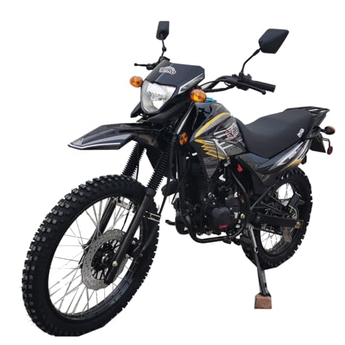 X-PRO RXE 250 Dual Sports Enduro Dirt Bike with 5-Speed Manual Transmission! Electric/Kick Start, 21"/18" Wheels - DB-V001