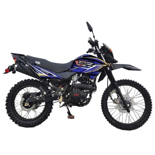 X-PRO RXE 250 Dual Sports Enduro Dirt Bike with 5-Speed Manual Transmission! Electric/Kick Start, 21"/18" Wheels - DB-V001