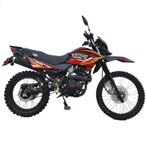 X-PRO RXE 250 Dual Sports Enduro Dirt Bike with 5-Speed Manual Transmission! Electric/Kick Start, 21"/18" Wheels - DB-V001