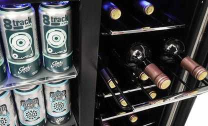 Danby - 5.2 CuFt Beverage Center, French Door Design, LED LightsBeverage Center - DBC052A1BSS