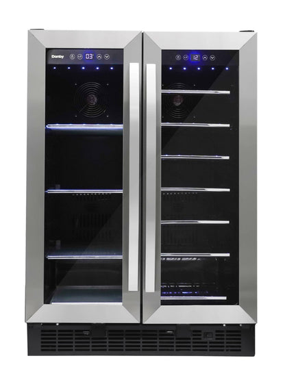 Danby - 5.2 CuFt Beverage Center, French Door Design, LED LightsBeverage Center - DBC052A1BSS