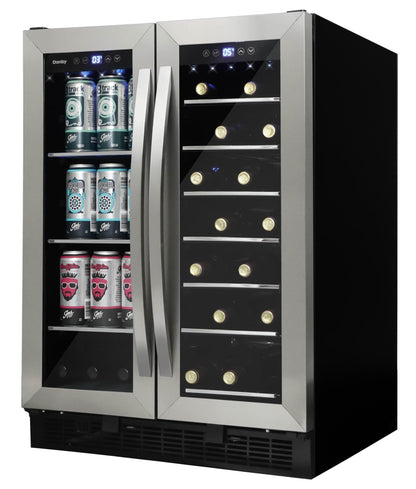 Danby - 5.2 CuFt Beverage Center, French Door Design, LED LightsBeverage Center - DBC052A1BSS