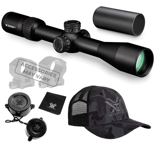 Vortex Optics Diamondback 4-16x44 FFP Riflescope EBR-2C (MOA) Reticle, 30mm Tube with Wearable4U Bundle - DBK-10026_121-53-BCA