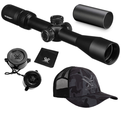 Vortex Optics Diamondback 4-16x44 FFP Riflescope EBR-2C (MRAD) Reticle, 30mm Tube with Wearable4U Bundle - DBK-10027_121-53-BCA