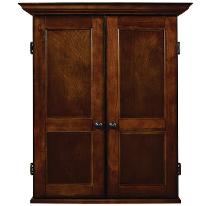 RAM Game Room Dartboard Cabinet Square - Chestnut DCAB3 CN