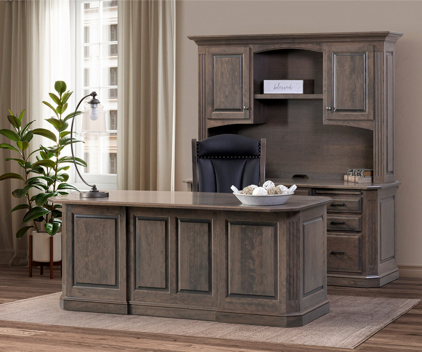 QW Amish Buckingham Credenza w/ Optional Hutch - 450C-BUC-103