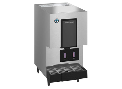 Hoshizaki| 17" Wide Hands Free Air-Cooled Mini Cubelet Ice & Water Dispenser w/ Built-In Storage Bin -DCM-271BAH-OS