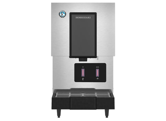 Hoshizaki| 17" Wide Hands Free Air-Cooled Mini Cubelet Ice & Water Dispenser w/ Built-In Storage Bin -DCM-271BAH-OS