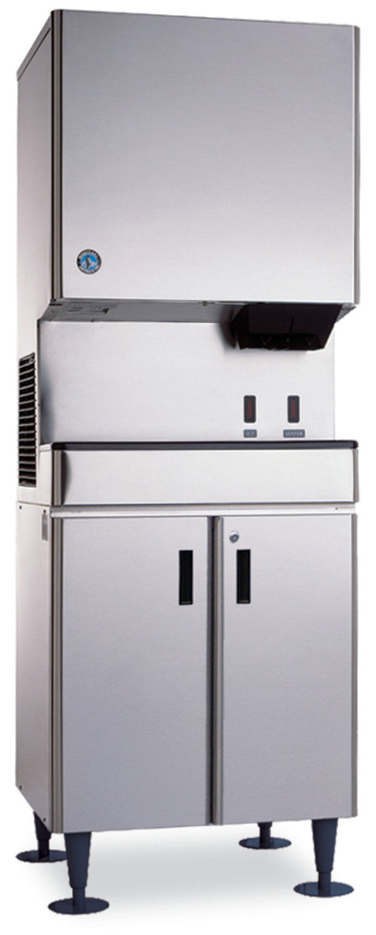 Hoshizaki | 26" Wide Hands Free Air-Cooled Small Cubelet Ice & Water Dispenser w/ Built-In Storage Bin - DCM-500BAH-OS