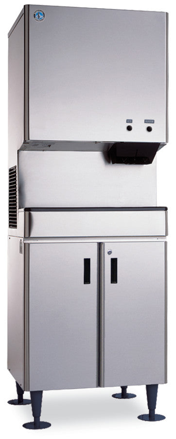 Hoshizaki DCM-300BAH | 26" Wide Air-Cooled Mini Cubelet Ice & Water Dispenser w/ Built-In Storage Bin