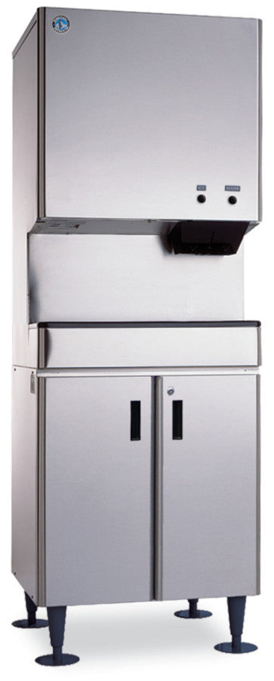 Hoshizaki | 26" Wide Water-Cooled Small Cubelet Ice & Water Dispenser w/ Built-In Storage Bin -DCM-500BWH