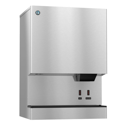 Hoshizaki  | 34" Wide Hands Free Water-Cooled Small Cubelet Ice & Water Dispenser w/ Built-In Storage Bin - DCM-751BWH-OS
