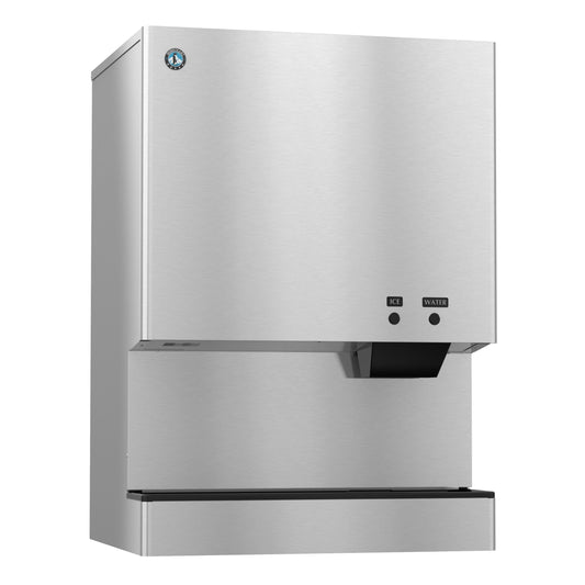 Hoshizaki 34" Wide Water-Cooled Small Cubelet Ice &amp; Water Dispenser w/ Built-In Storage Bin - DCM-751BWH&nbsp;