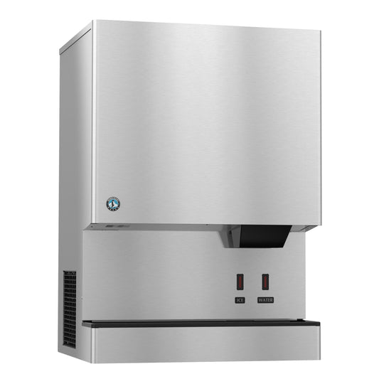 Hoshizaki | 34" Wide Hands Free Air-Cooled Small Cubelet Ice & Water Dispenser w/ Built-In Storage Bin -  DCM-752BAH-OS