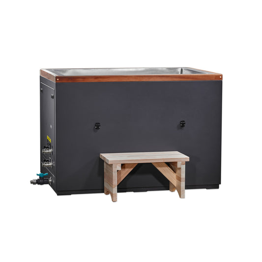 Golden Designs Cold Therapy "CUBOID" 304 Nano-Coated Stainless Steel Cold Plunge Tub - DCT-S-050-NS-34